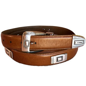 Raymond Floyd Western Style Belt with Silver Tone Hardware size 34 Unisex